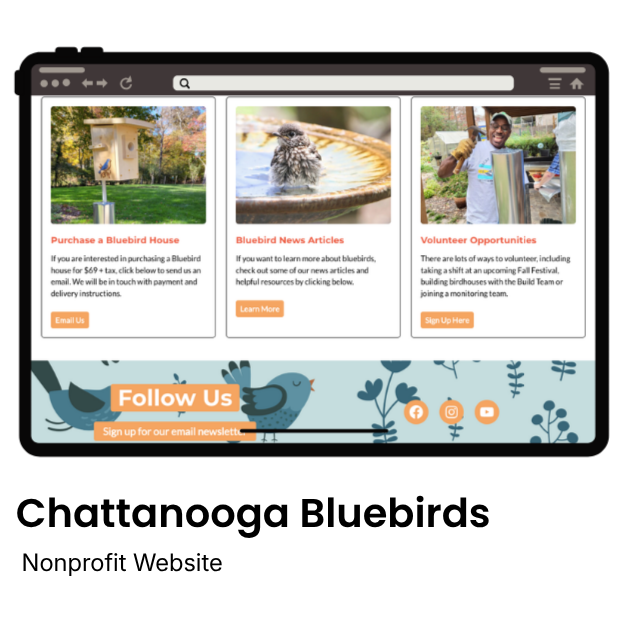 Chattanooga Bluebird Society nonprofit website